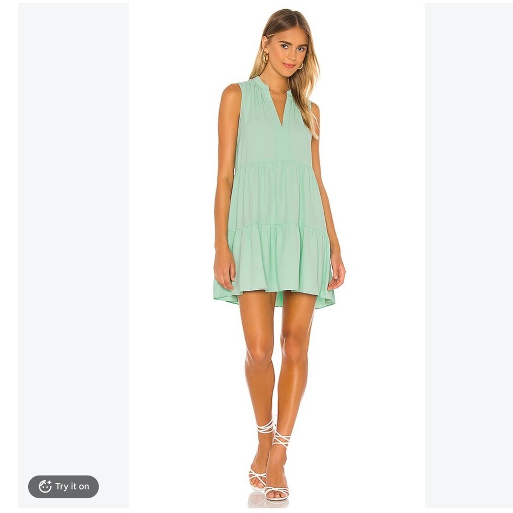 Amanda Uprichard Seamist Rylee Tiered Sleeveless Mini Dress Women XS AMAN-WD1136